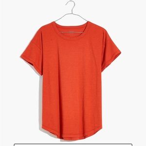 Madewell Whisper Cotton Tee in Fresh Chili